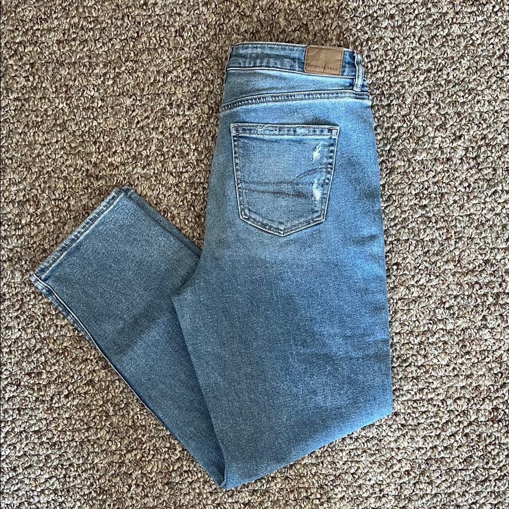 American Eagle Outfitters Medium Blue Mom Straight Jeans